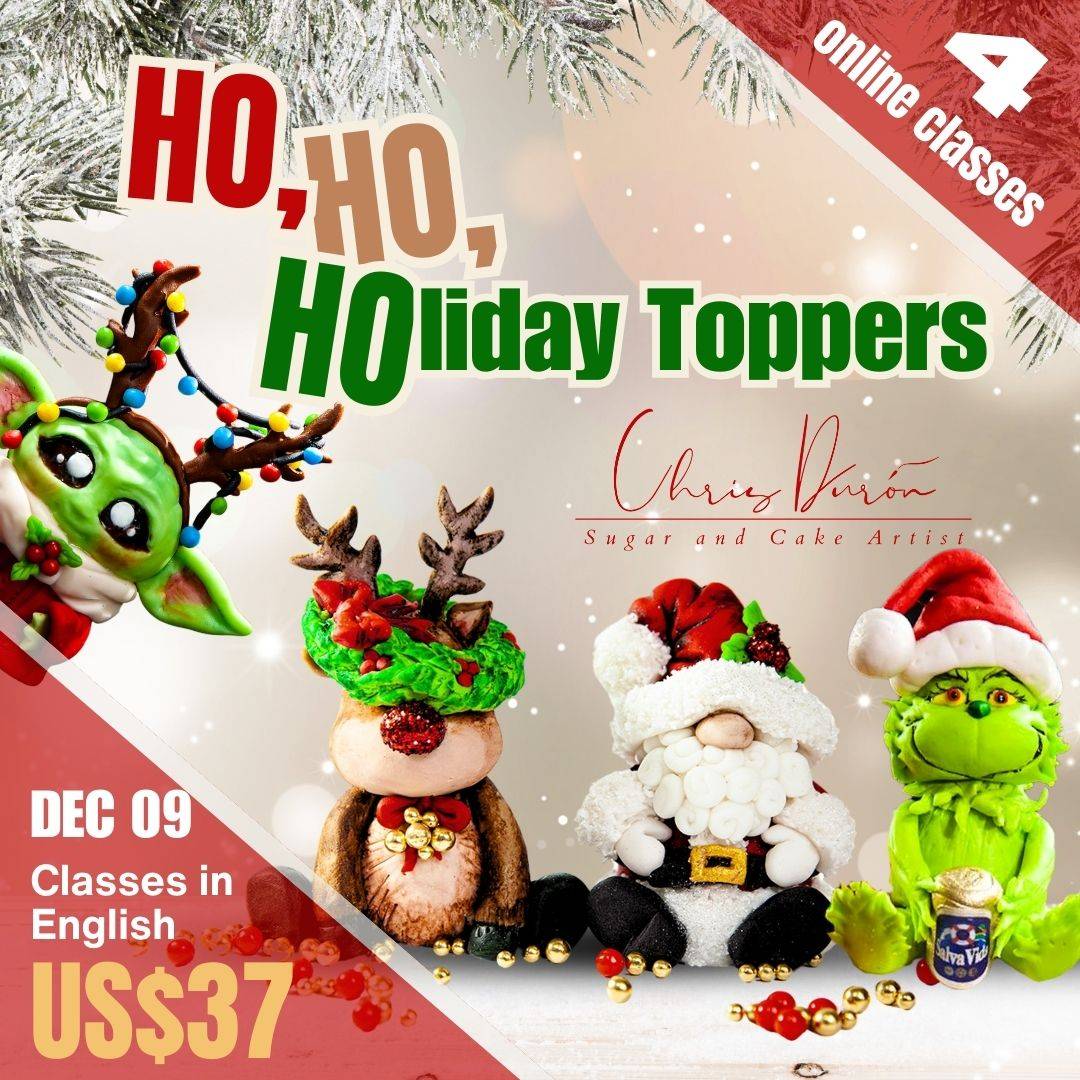 HOHOHOliday - Christmass Cake Toppers Classes Pack -Chris Duron - TheCakeArt.Academy - 041223